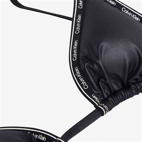 Calvin Klein Triangle Kad N Siyah Bikini St Kadin Mayo Bikini