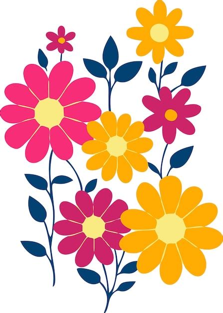 Premium Vector Simple Flower Decoration