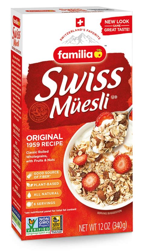 Familia Cereal Suizo Muesli De 12 Onzas Receta Original Familia Muesli