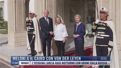 Breaking News Delle Meloni A Il Cairo Con Von Der Leyen