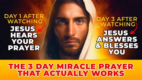 This 3 Day Miracle Prayer To Jesus Will Give You Blessings Watch This