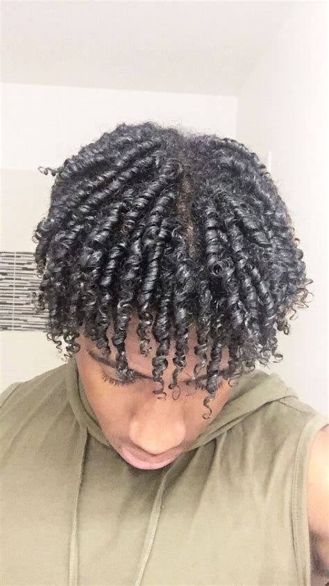 Fingercoils In Hair Twist Styles Curled Hair With Braid Long