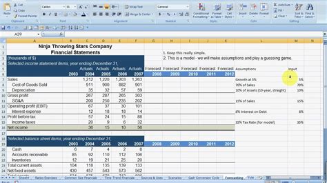 Forecasting Financial Statements Part 1mp4 Youtube