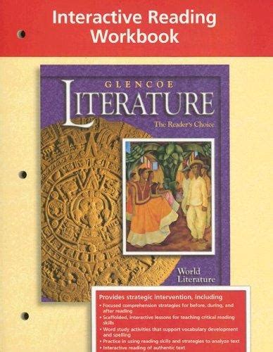 Glencoe World Literature Interactive Reading Workbook By Mcgraw Hill