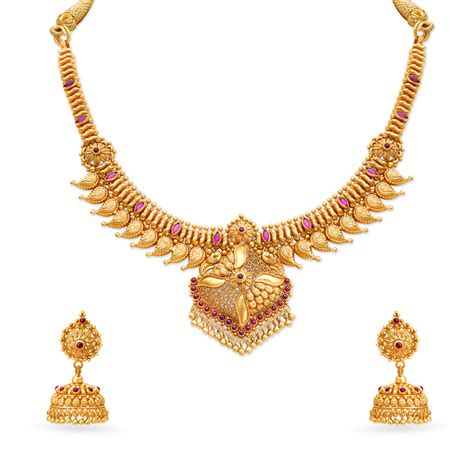 Tanishq Gold Necklace Set Designs With Price