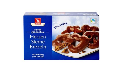 Weiss Lebkuchen Herzen Sterne Brezeln Vollmilch Flink Karl