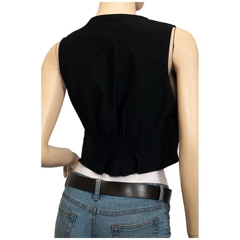 Plus Size Cropped Vest Black Evogues Apparel