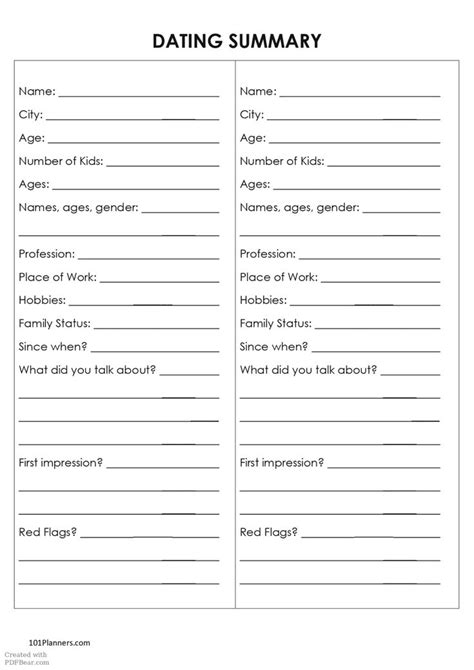 The Official Boyfriend Application Form Customizable Boyfriend