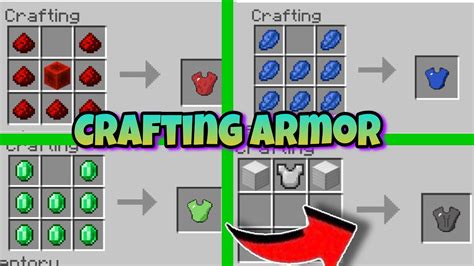 Minecraft Mod Armor More Armor Crafting Addon In Minecraft Pe Youtube