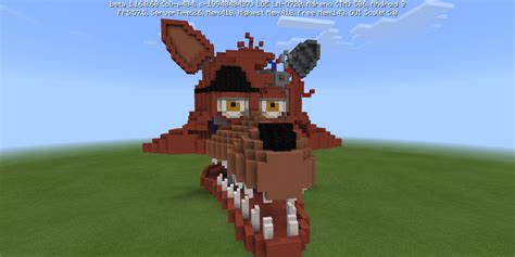 Withered Foxy head Minecraft build : r/fivenightsatfreddys