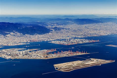 Kansai International Airport (KIX) from the air - Inside Osaka