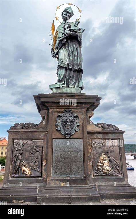 Statue Of St John Of Nepomuk Czech Jan Nepomuck Circa On