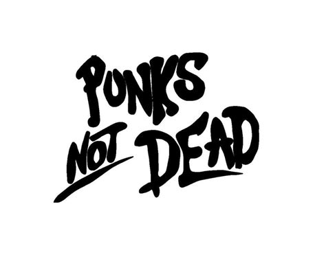 Punks Not Dead Vinyl Decal Etsy