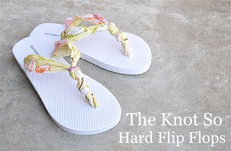 Tutorial No Sew Knotted Fabric Flip Flops Sewing