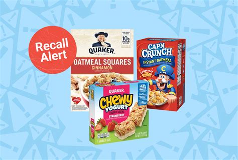 Quaker Oats Expands Recall To Capn Crunch Cereal Chewy Yogurt Bars