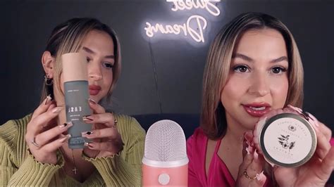 Asmr With My Twin 👯‍♀️ Layered Triggers For Tingles Youtube