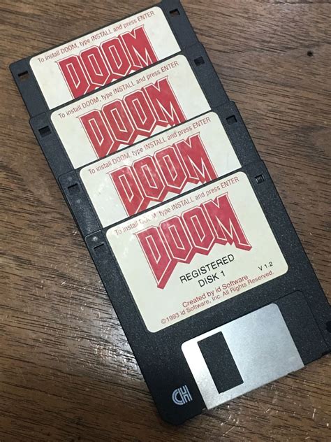 Original Doom Registered V Floppy Disks This Set Is Very