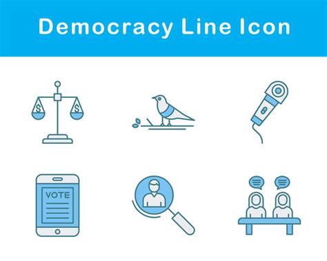 Democracy Vector Icon Set 21467185 Vector Art at Vecteezy