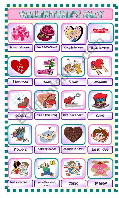 Valentine´s Day Esl Worksheet By Krümel