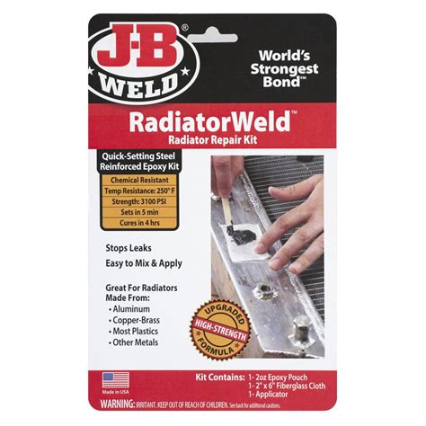 J B Weld Radiator Weld Repair Kit