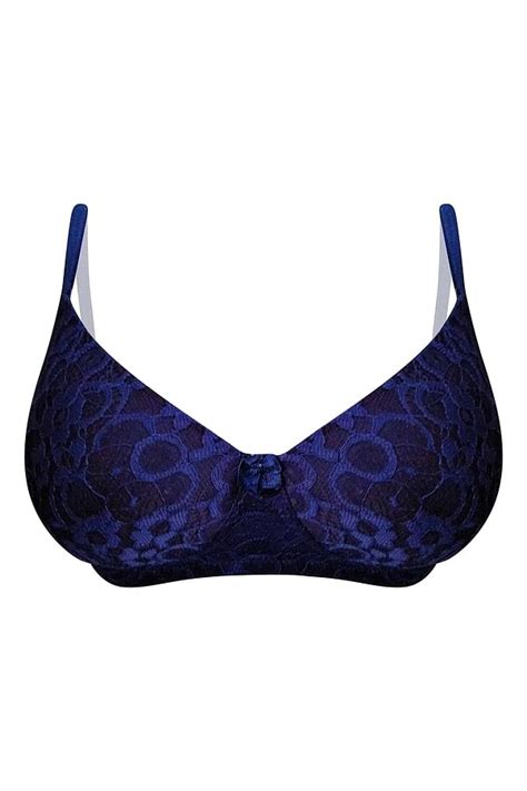 Buy Padded Non Wired Full Cup Multiway Bra In Navy Lace Online India Best Prices Cod