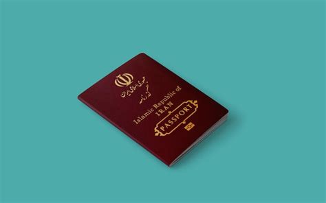 Premium Photo Official Passport Of Iran Iranian Passport Islamic Republic Of Iran Passport