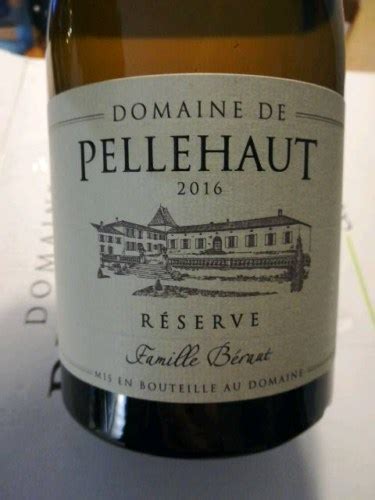 2016 Domaine de Pellehaut Family Réserve Rouge Vivino US