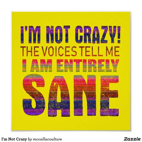 I'm Not Crazy Poster