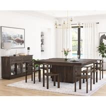 Pescara Solid Wood Square Dining Room Table Set