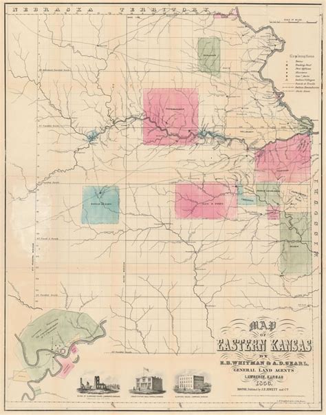 Map from 'Bleeding Kansas' era (1856) : r/MapPorn