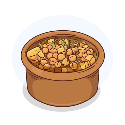 Dibujado a mano deliciosa ilustración de locro Vector Gratis