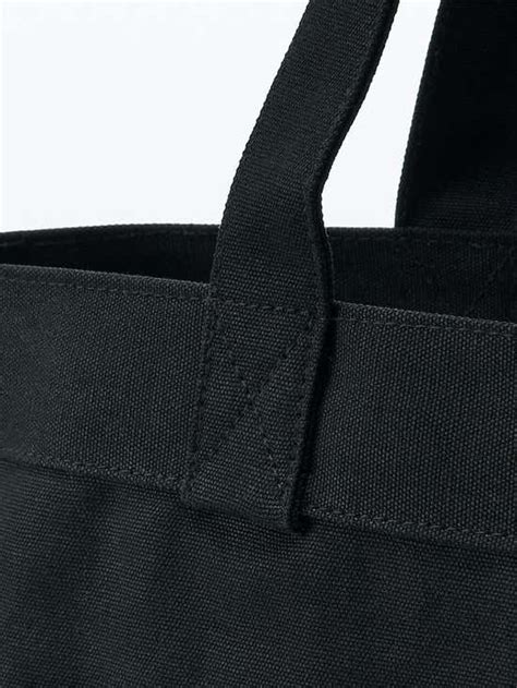 Muji Unisex Canvas Wide Tote Bag Egb20a3s Black Th