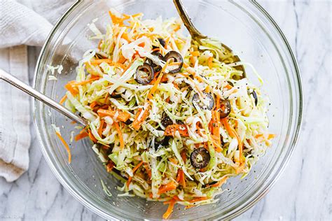 Healthy Coleslaw Recipe No Mayo Coleslaw Recipe — Eatwell101