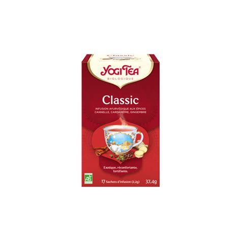 Infusion Bio Classic de Yogi Tea Infusion ayurvédique 17 sachets