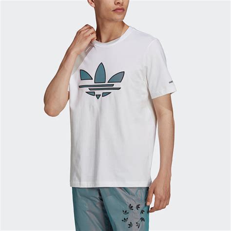 Adidas originals St Tee Hl Logo Printing Sports Short Sleeve White H41 ...