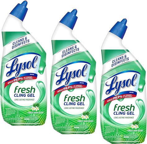 Lysol Complete Clean Toilet Bowl Cleaner With Bleach Value Pack 2 Count Health