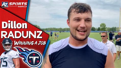 Titans Ol Dillon Radunz Discusses Winning A Job Getting His Body Ready