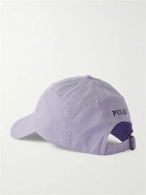 Polo Ralph Lauren Logo Embroidered Cotton Twill Baseball Cap Polo