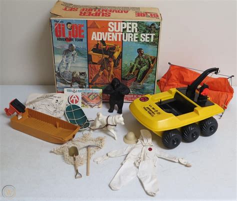 Vintage 1970 Gi Joe Adventure Team Sears Super Adventure Set In