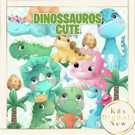 Dinossauro Aquarela Kit Digital Elo7 Produtos Especiais