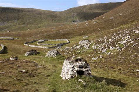 Ancient Wall Structures And Shelters I E Cleits On The Remote