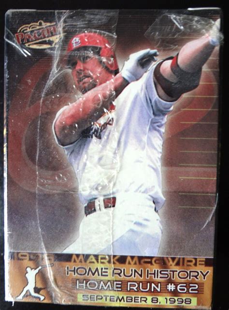 Pacific Home Run History Sealed Complete Set Mark Mcgwire Sammy