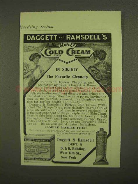 1909 Daggett Ramsdell S Perfect Cold Cream Ad CY1071