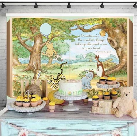 Feet Giant Pooh Book Backdrop Classic Winnie The Pooh Backdrop In