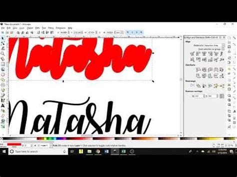 Offset Text In Inkscape For Design Space Learning Graphic Design