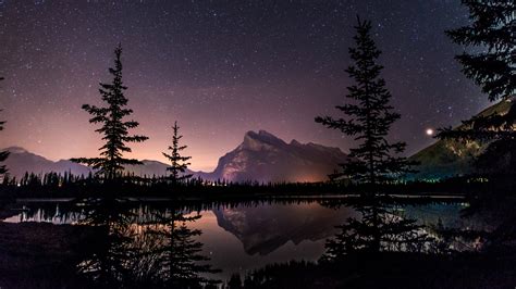 Starry Mountain Lake 4k Ultra Hd Wallpaper By Peter Kieren