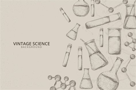 Premium Vector Vintage Science Background