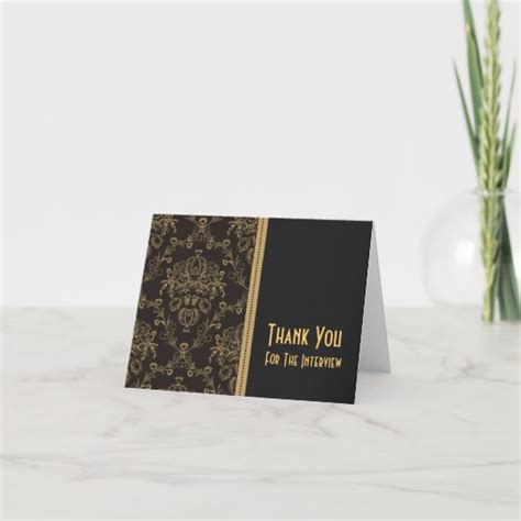 Formal Interview Thank You Card | Zazzle.com