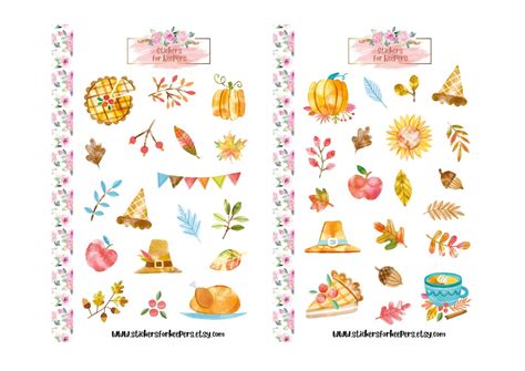 Herbst Sticker Herbst Sticker Kürbis Sticker Bullet Journal Etsy De