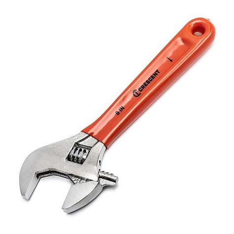 Adjustable Wrench With Cushion Grip 6in Over All Length Chrome Finish